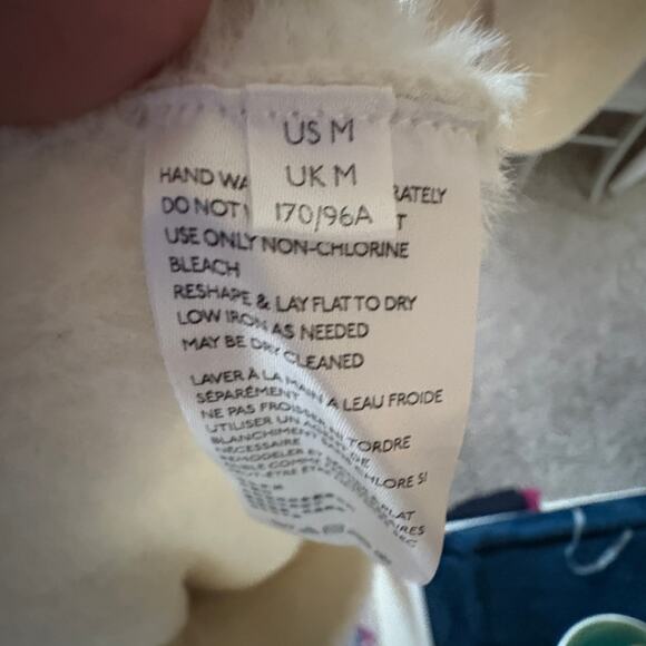 Free People Moonbeam Pullover Sweater Fuzzy 3/4 sleeve M Balletgrunge Softgirl - Picture 6 of 10